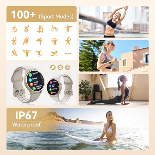 KEEPONFIT Smart Watches for Women, Fitness Tracker with Heart Rate & SpO2 Monitor, IP67 Waterproof Activity Tracker for Men & Women, Smart Watch for Android Phones and iPhone Compatible (Gray) - Image 5