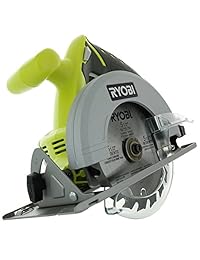 Ryobi P504G One+ sierra circular inalámbrica con batería de litio de 18 voltios, 5 pulgadas y media, hoja con punta de carburo, batería no incluida