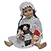 THE QUEEN'S TREASURES 18 in Doll Accessories, Little House On The Prairie 8 Pc Christmas Play Set Includes, Stocking, Doll, Penny, Cookie, Candy Cane, Tin Cup, Mittens, Compatible with American Girl