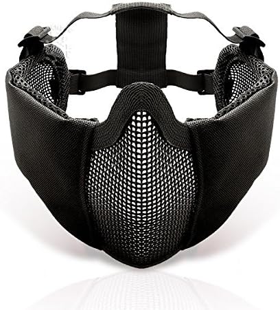 Amazon Shenkel 耳まで保護 曇らない メッシュ マスク ハーフ フェイスガード フェイスマスク ブラック 黒 Bk Mask 016bk フェイスマスク 通販