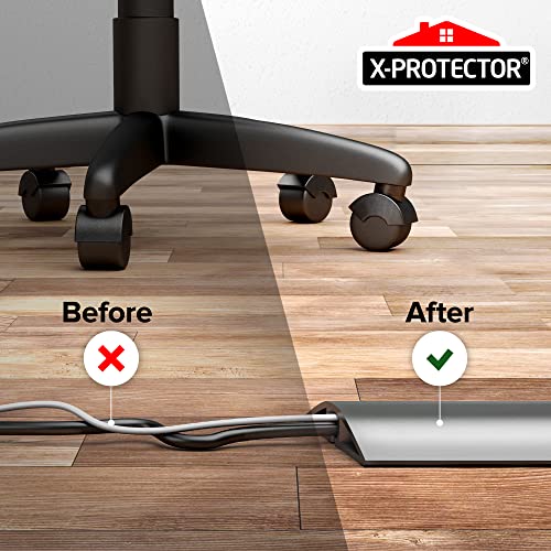 Floor Cord Cover XProtector 5’ Overfloor Cord Protector Self