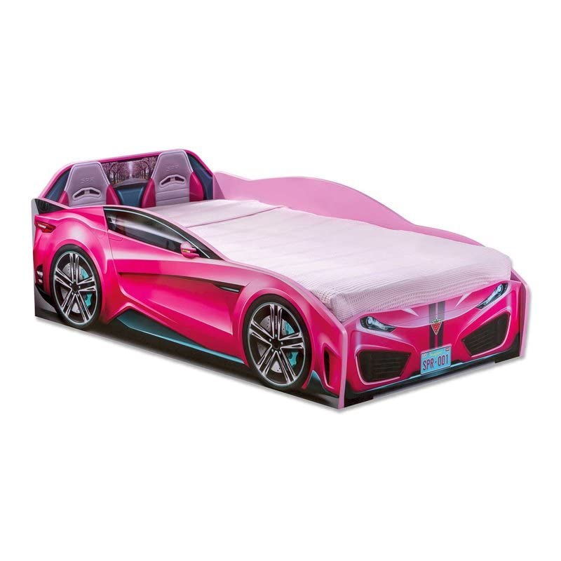 Cilek Spyder Race Car Toddler Bed Frame, Toddler, Pink Pricepulse