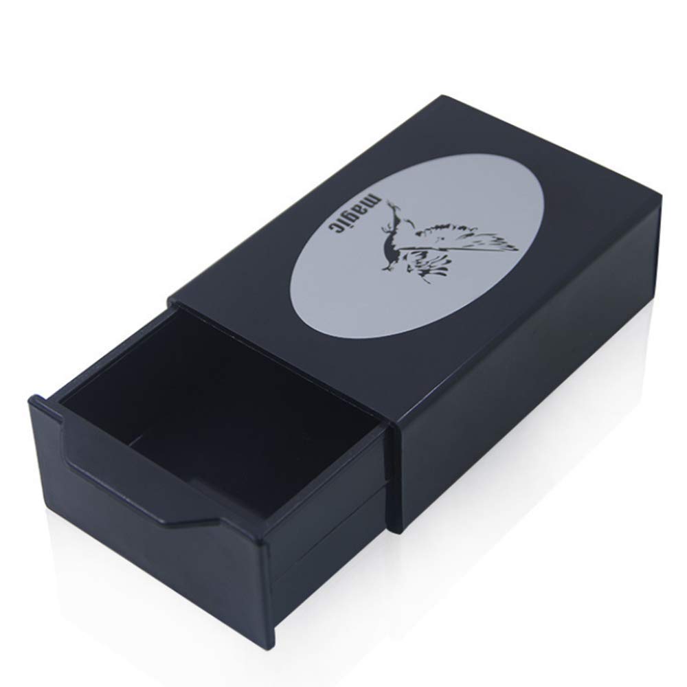 Enjoyer Magic Drawer Box-Black Pull Box Magic Trick Appearing/Dissapearing Stage Illusions Magic Gimmick Fun Magician Props