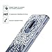 LK Case for Galaxy S9 Plus, [Shock Absorbing] White Henna Mandala Floral Lace Clear Design Printed Air Hybrid with TPU Bumper Protective Case Cover for Samsung Galaxy S9 Plus - Clear