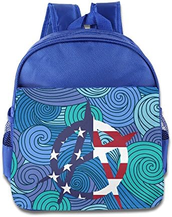 U.S. Anarchist Flag Multipurpose RoyalBlue Pupils School Bag Outdoor Backpack