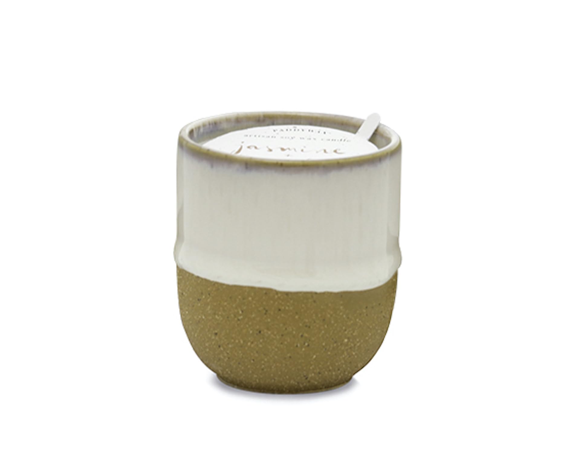 Paddywax Scented Candles Premium Kin Range Candle in Reusable Glazed Ceramic Pot, 99g, Jasmine + Bamboo — image 1