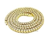 Mens Gold Tone Tennis Iced Out 30