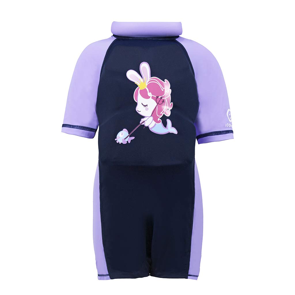 Gogokids Bebe Filles Garcons Flottant Maillot De Bain Combinaison Flottante Pour Enfants Manche Courte Flottable Vetements Anti Uv 1 7 Ans Bebe Puericulture Fambui Bebe
