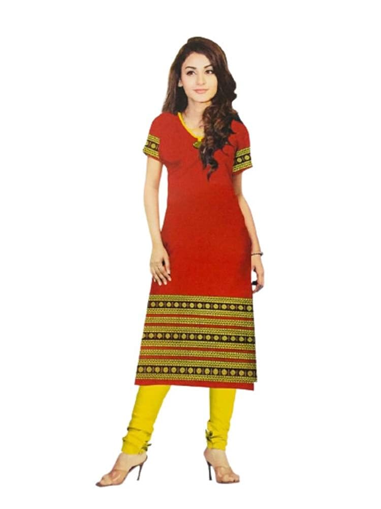 Buy Tiranga Handloom Women's Pure Cotton Printed Unstitched Salwar Suit