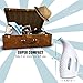 aickar 180ml Portable Garment Steamer, 800W Powerful Clothes Steamer, ETL Approved Handheld Fabric Steamer, Travel Steamers for Clothes and Curtains - White