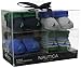 Nautica Baby Boys' 4 Pack Assorted Booties, Green/Blue, 0-6 Months