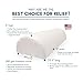 Adjustable Lumbar Back and Knee Sleep Support Pillow - Taller, Wider, with Made in USA Memory Foam