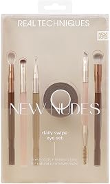 Real Techniques New Nudes Daily Swipe Eye Set 7 Piece Cruelty-Free Brushes view 1