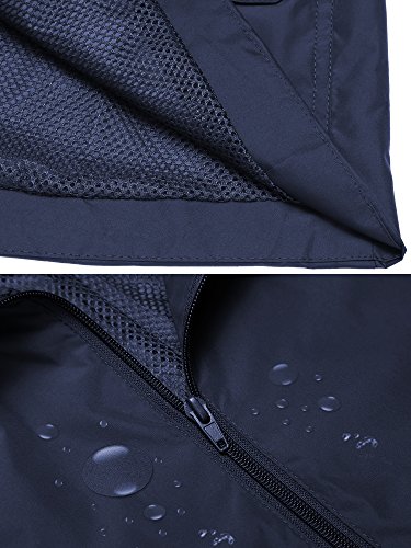 image for Romanstii Windbreaker Coat for Women Light Weight Packable Rain Jacket