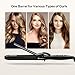 Anjou Curling Iron, 1.25 inch Hair Curler Curling Wand with Anti-scalding Insulated Tip, Ceramic Tourmaline Coating with LCD Diaplay(250 °F to 430 °F, Glove and Curl Clips Included)