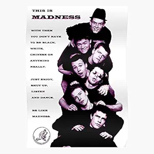 Fsgedana Night Tone One Cairo Beyond Boys Play Nutty E of to Step Madness Fun Ska P Boat and Work Rest Two House - Quotes - Printed Art Trends Design I Unframed Decor for Home - Customize !