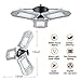 80W Garage Light, 3000K Warm White Deformable Lamp,80W 8000 LM Basement Light,Shop Lights for Garage,Overhead Garage Light,Led Garage Ceiling Lights（80W Warm Light）