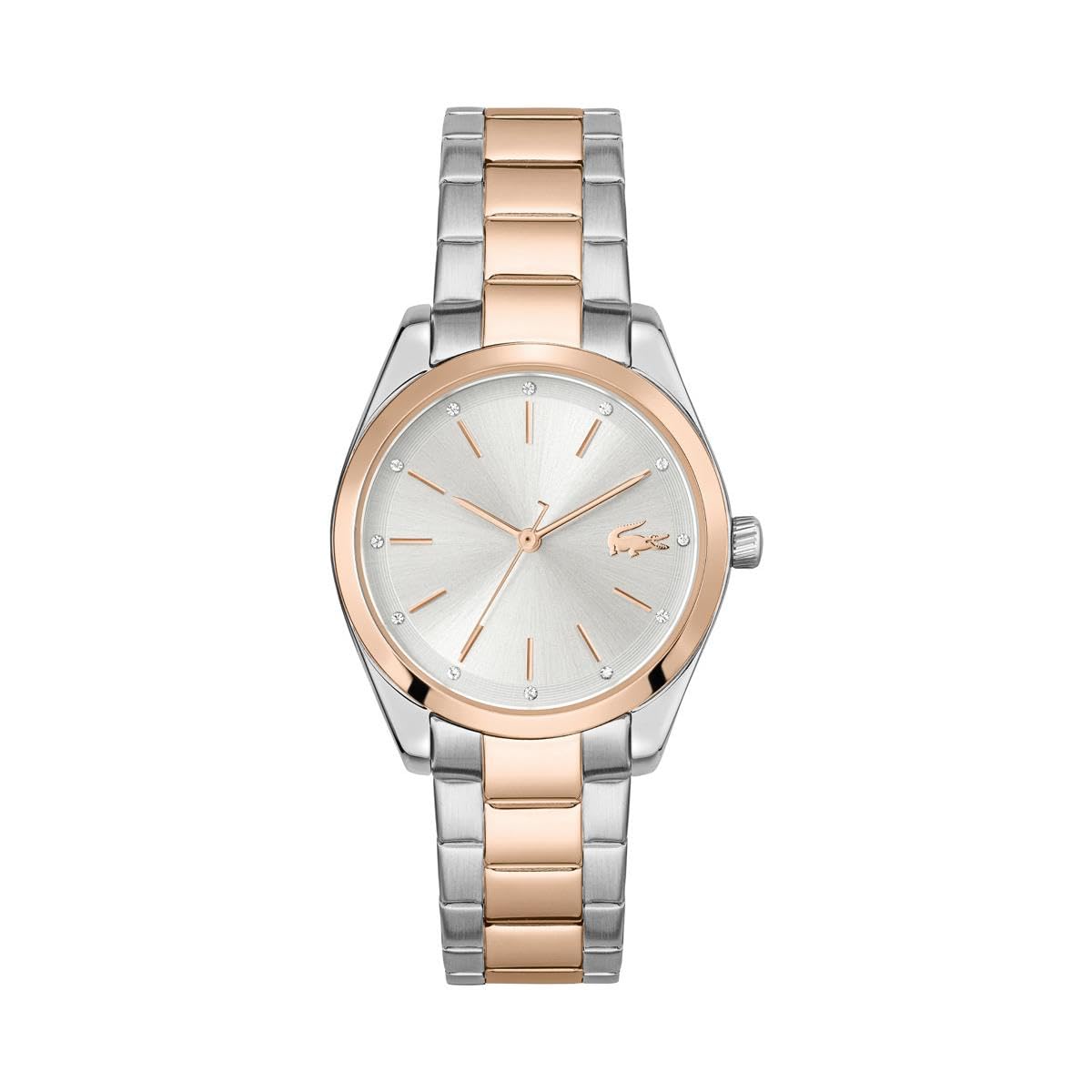 Lacoste Analogue Quartz Watch for Women with Two-Tone Stainless Steel Bracelet - 2001178