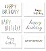 BEST PAPER GREETINGS Blank Birthday Cards with Envelopes Bulk Set - 48-Pack 4 x 6 in Colorful Rainbow Fonts - Professional Blank Happy Birthday Note Cards for Office & Students
