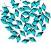 1000pcs Aquamarine Rhombus 1.5x3x1 Flat Back Rhinestones Flatback acrylic Gems for Nail Art Cards wholesale AF0010-15