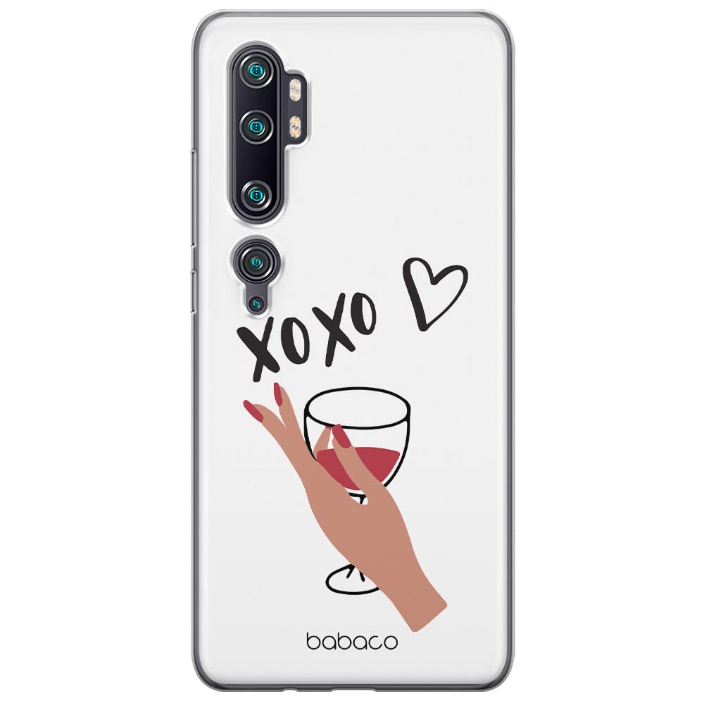 Babaco ERT GROUP mobile phone case for Xiaomi MI NOTE 10 / MI NOTE 10 PRO original and officially Licensed pattern XOXO 001 optimally adapted to the shape of the mobile phone, partially transparent