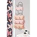 mDesign Steel Wall Mount Towel Rack with 6 Compartments - Towel Holder and Towel Storage Shelf Organizer for Bathroom, Powder Room - Bronze