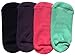 Lantee Non Slip Socks - Casual Floor Hospital Socks with Grips Cotton for Women, Pack of 4