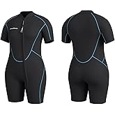 Seaskin Plus Size 3mm Shorty Wetsuit for Mens and Womens