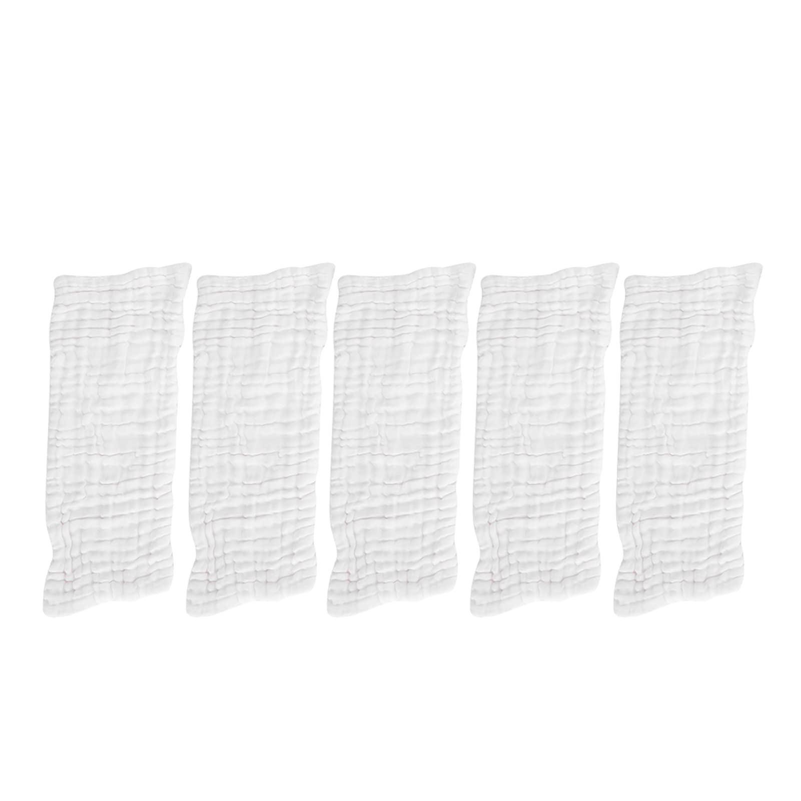 5Pcs/Set Baby Diaper Cotton Gauze Kids Nappy Breathable Lovely Underwear Washable Reusable Diaper Infant Care Product(White)