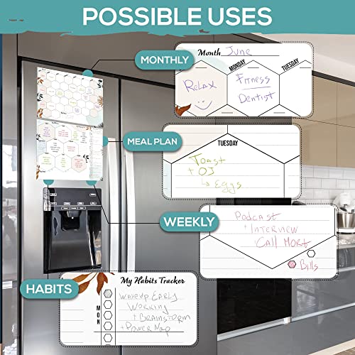 Calendar For Fridge 2022 5in1 Meal Planner, Chore Chart