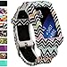 Wonlex Samsung Gear Fit2 Band, Silicone Replacement Watch Bands Strap for Galaxy Gear Fit2 SM-R360 & Fit 2 Pro for Women Men (Dark Waves)