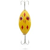 Dardevle Red Eye Wiggler Brass Back Fishing Spoons