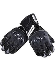 Madbike Guanti da moto impermeabile con protezione in fibra di carbonio