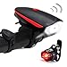 Fineed Bicycle Light Set with Horn Super Bright Waterproof USB Led Bike Light Rechargeable Headlight and Taillight