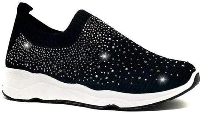 glitter slip on trainers