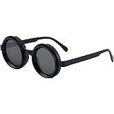 Onrtry Adjustable Tint Sunglasses,Steampunk Retro Round Polarized Glasses with ND Filter Lenses