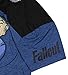 Fallout Men's Distressed Vault Boy Contrast Fabric T-Shirt (Medium) Navy