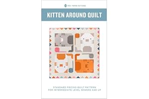 Pen & Paper Patterns Kitten Around Quilt Pattern, Multi