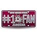 Rico NCAA Bling #1 Fan Metal Auto Tag