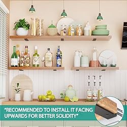 Goovilla Shelf Brackets, Heavy Duty Floating Shelf