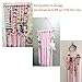 Hair Clips Holder, Girls Women Fringe Hair Bows Headband Storage Organizer (Pink)