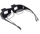 Rayibuir Prism Reading Glasses Horizontal Lazy Spectacles for Reading TV view 2