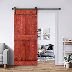 26 in. x 84 in. Mid-Bar Series Cherry Red Stained