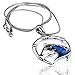 Embolden Jewelry Silver-Tone, Blue, Green Abalone Paua Shell Lucky Horseshoe Horse Head Pendant Necklace Great Gift for Girls