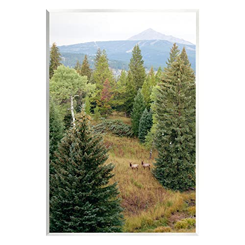 Stupell Industries Lone Peak Mountain Deer Wildlife Wall Plaque Art, Design by…