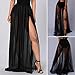 Momtuesdays2 Women Split Mesh Skirt See-Through Beach Party Maxi Skirts