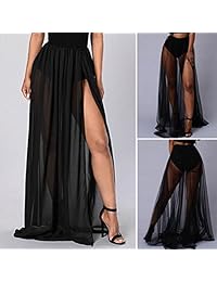 Momtuesdays2 falda de malla dividida para dama, para fiestas en la playa