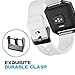 AIUNIT Fitbit Blaze Band with Frame, Fitbit Blaze Replacement Large Bands Accessories Wristband Watch Sport Strap for Fitbit Blaze Smart Fitness Tracker Women Men Boys(White Band & Black Frame)