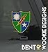 Bent Wookie US Army - 75th Ranger Regiment DUI Patch Decal - 3.5 Inch Tall Full Color Decal, Sticker