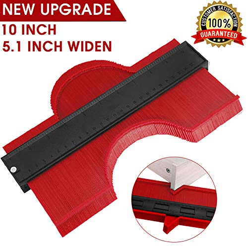 KEGOUU Contour Gauge 10 Inch Profile Gauge Measure Ruler Contour Duplicator for Precise Measurement Tiling Laminate Wood Marking Tool - Thumbnail 7